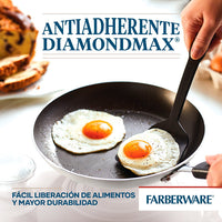 Farberware Cookstart Diamond Max Nonstick Cookware Pots and Pans Set | Nonstick Cookware Sets 15 Piece - Silver
