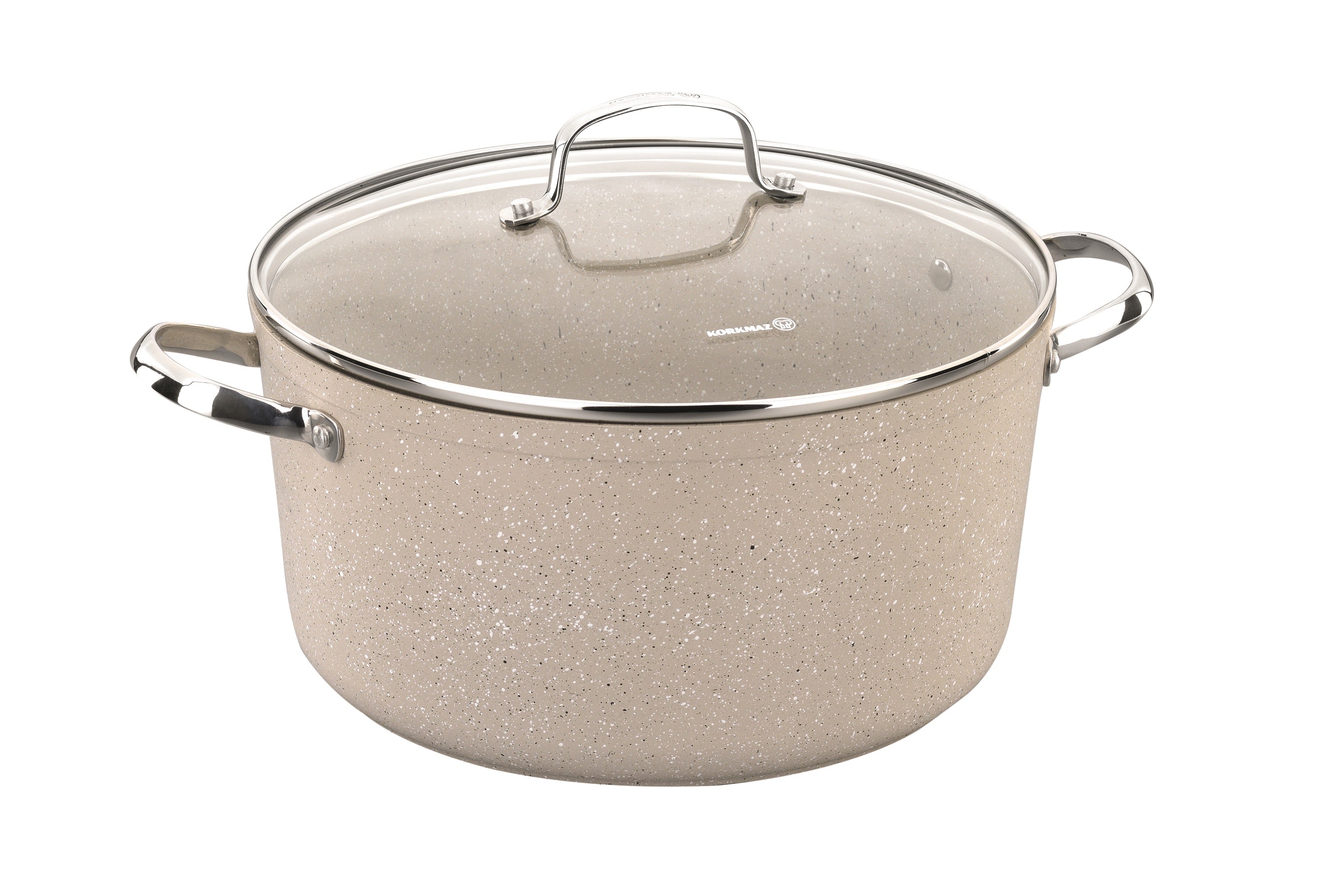Korkmaz Granita Alu. Stainless Steel Casserole Pot 20X10.5Cm / 3.0L. | KA1260