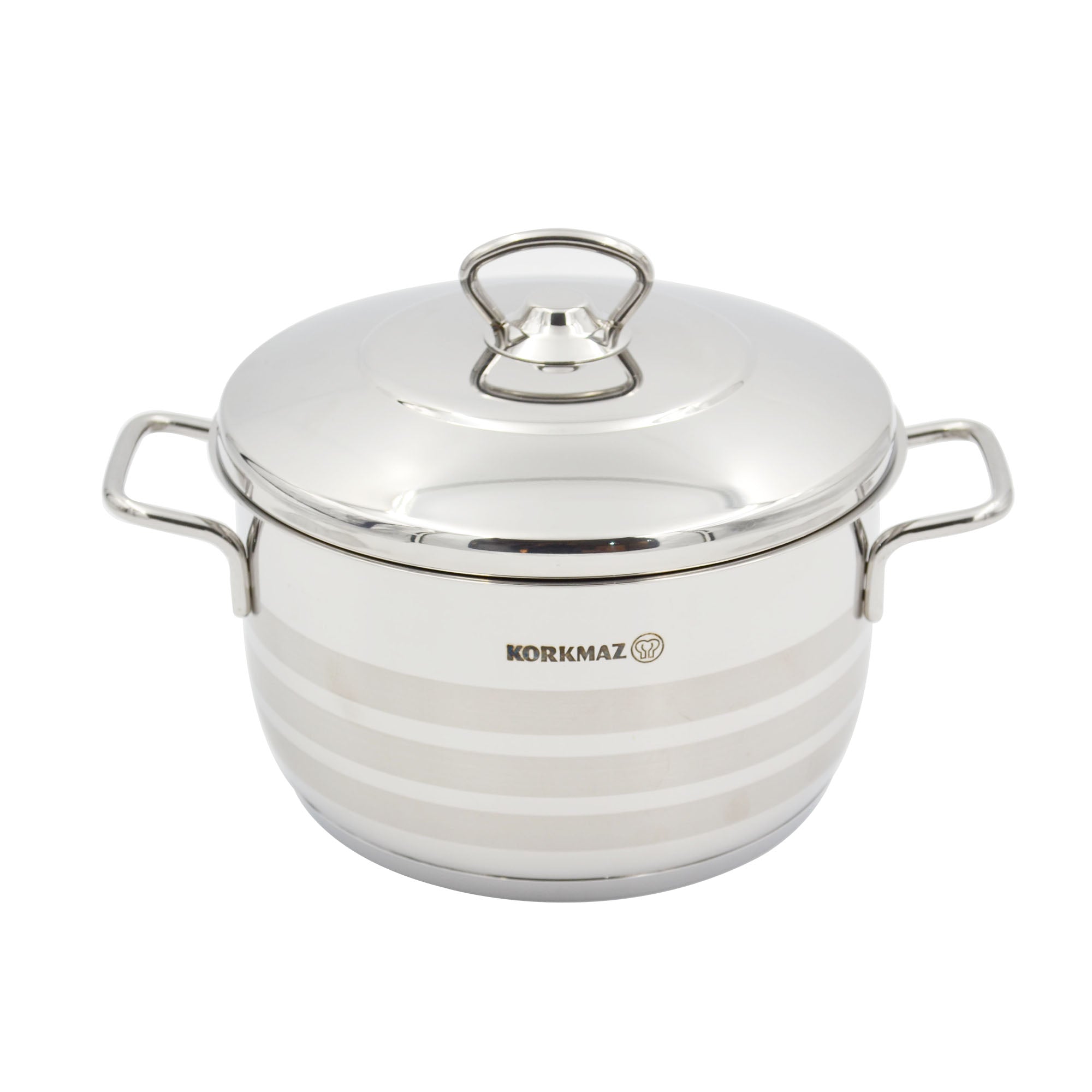 Korkmaz Astra Stainless Steel Casserole Pot 26X15 Cm / 8.0 L.
 | KA1908