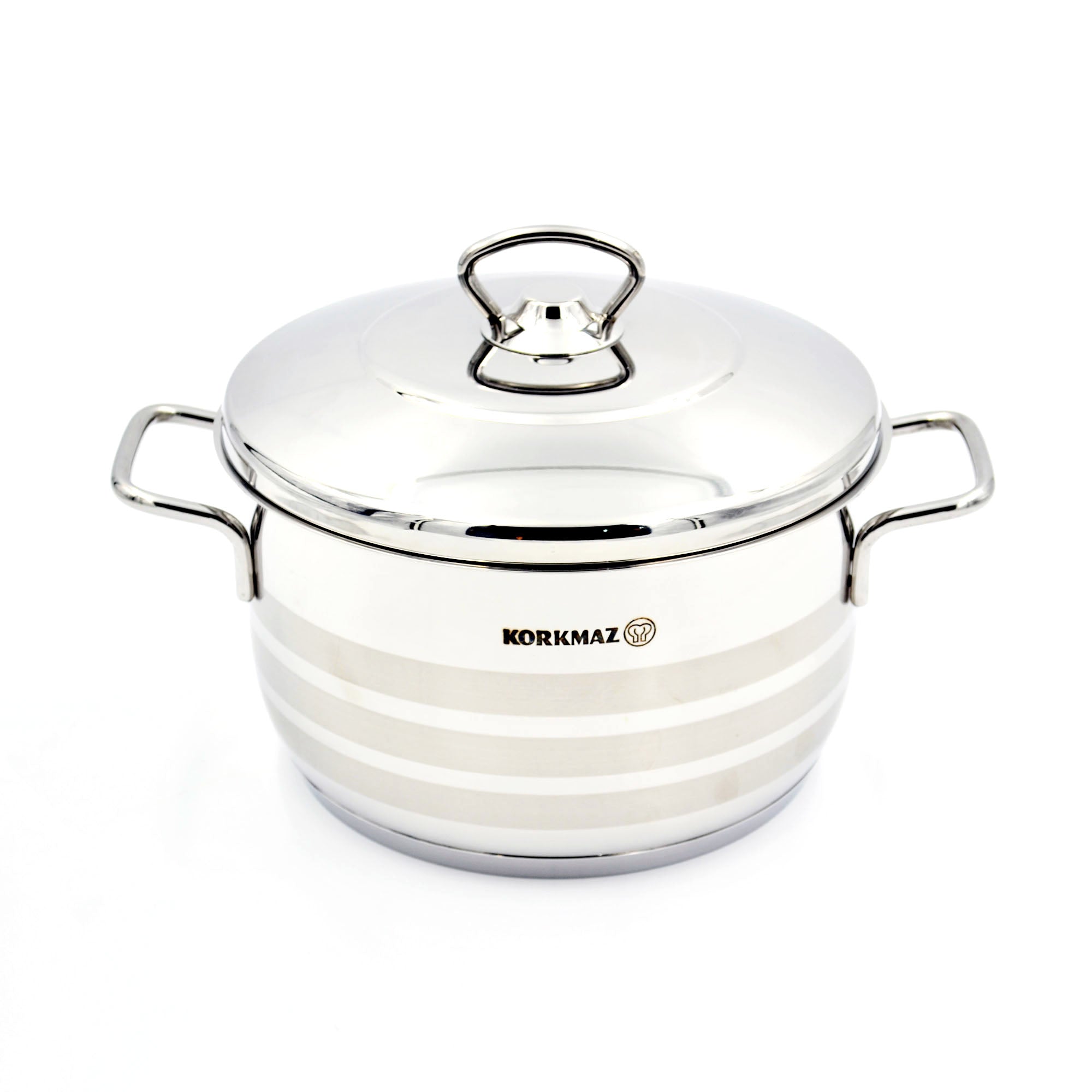 Korkmaz Astra Stainless Steel Casserole Pot 26X15 Cm / 8.0 L.
 | KA1908