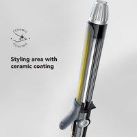 Carrera 537 Professional Curling Machine Hair Rod | Curling Iron Tong for Women | Ceramic Wand - Flexi Rod, LED & Long Plates