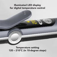 Carrera 537 Professional Curling Machine Hair Rod | Curling Iron Tong for Women | Ceramic Wand - Flexi Rod, LED & Long Plates