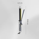 Carrera 537 Professional Curling Machine Hair Rod | Curling Iron Tong for Women | Ceramic Wand - Flexi Rod, LED & Long Plates