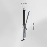Carrera 537 Professional Curling Machine Hair Rod | Curling Iron Tong for Women | Ceramic Wand - Flexi Rod, LED & Long Plates