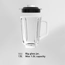 CARRERA 3-in-1 Powerful Blender 600W with 1.5L Blending Jar, Staineless Steel Blades & Copper Motor, Knob Control & LED Dislay, Perfect for Mixing, Grinding and Blending, Grey- CRR567, 2 Year Warranty