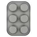 Prestige Non-Stick Carbon Steel 6 Pcs Cup Muffin Pan | Cupcake Baking Pan | Grey - PR28611