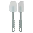 Prestige Silicone 2 pc Spatula Set | Ergonomic Grip | Stain Resistant|Anti-Slip Feature | Grey - PR50175