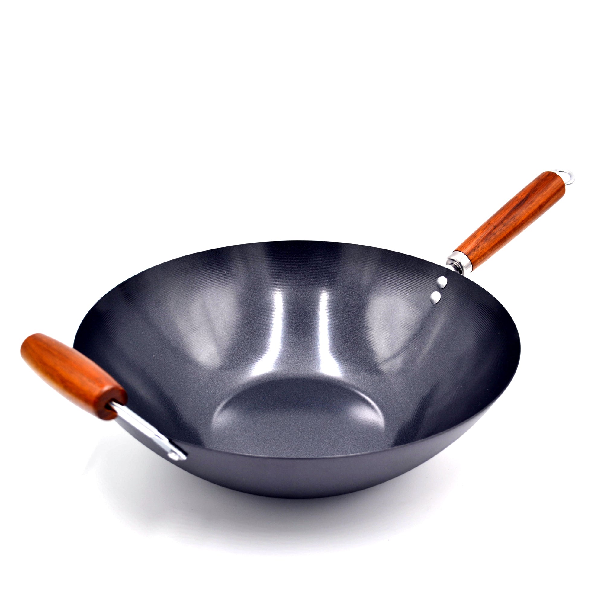 Prestige Nonstick Wok Pan 35Cm | Stir Fring Pan with wooden Handle | Black - PR42251