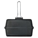 Prestige Cast Iron Chargriller 35 cm | Portable Small Charcoal Grill and Tabletop Cast Iron Skillet | PR15863