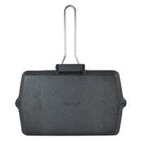 Prestige Cast Iron Chargriller 35 cm | Portable Small Charcoal Grill and Tabletop Cast Iron Skillet | PR15863
