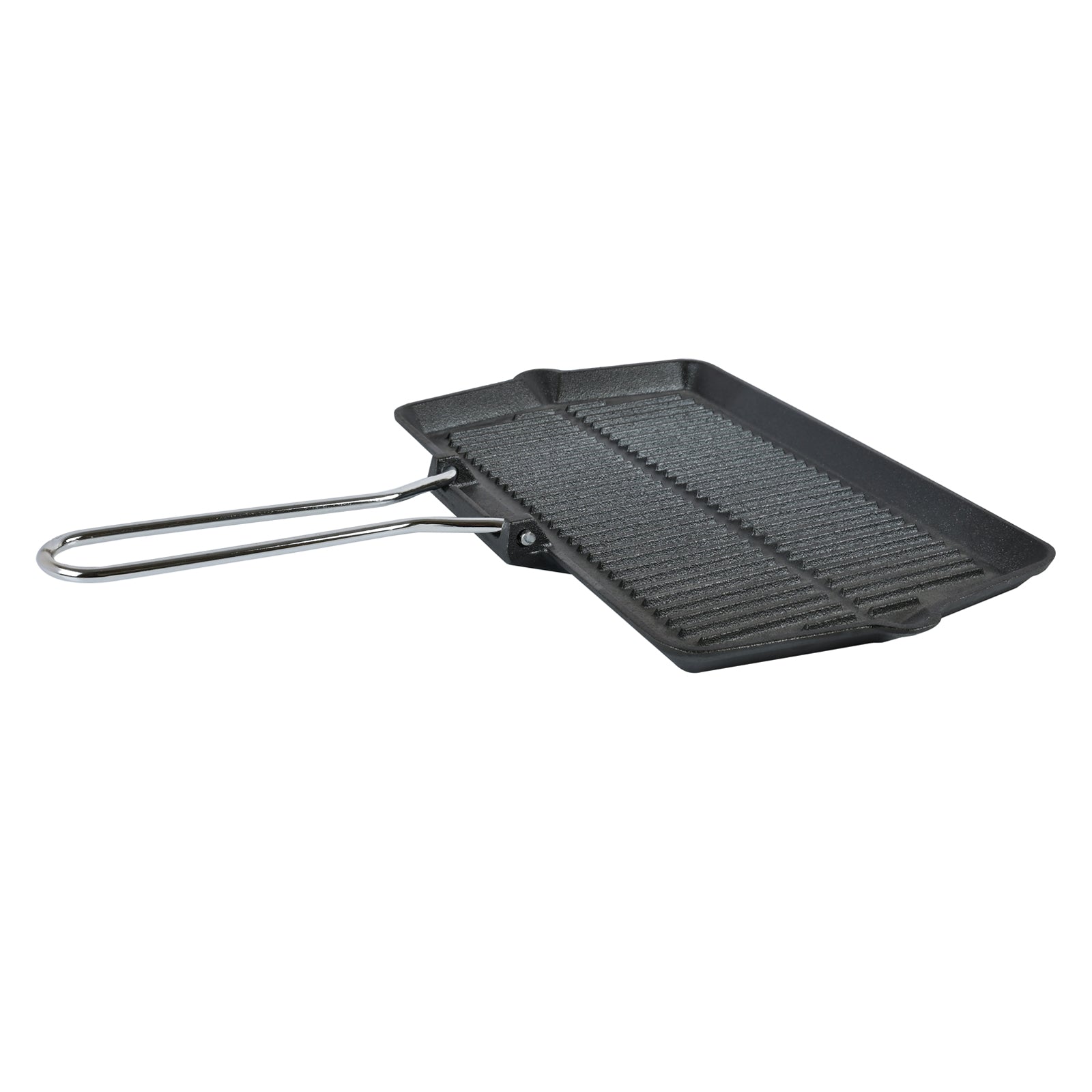 Prestige Cast Iron Chargriller 35 cm | Portable Small Charcoal Grill and Tabletop Cast Iron Skillet | PR15863