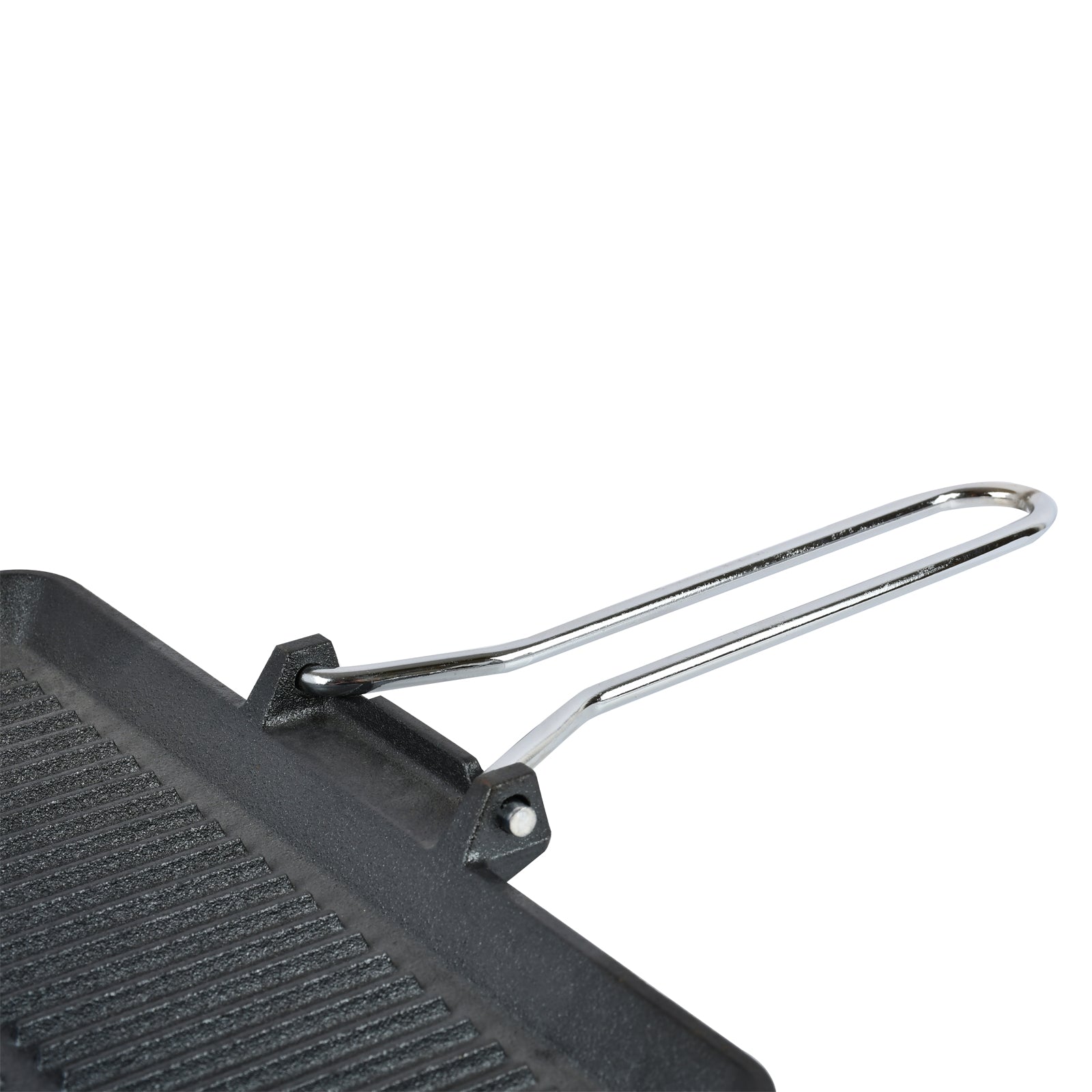 Prestige Cast Iron Chargriller 35 cm | Portable Small Charcoal Grill and Tabletop Cast Iron Skillet | PR15863