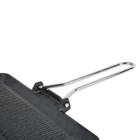 Prestige Cast Iron Chargriller 35 cm | Portable Small Charcoal Grill and Tabletop Cast Iron Skillet | PR15863