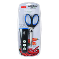 Prestige Staysharp Kitchen Scissors | Wiltshire  Stainless Steel Material Scissors with Built-in Sharpner | PR1966 - Blue