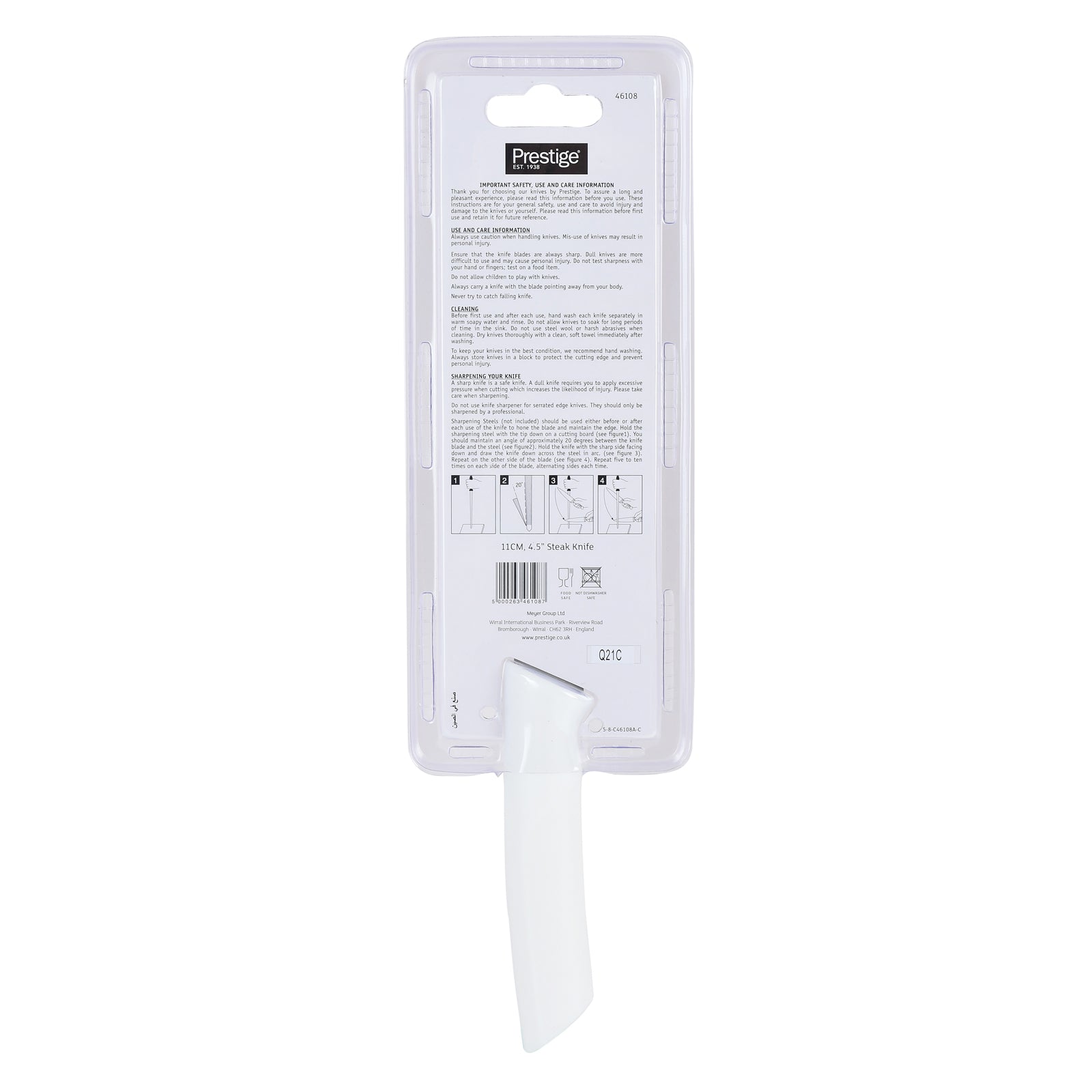 Prestige Basic Advance Steak Knife 11cm | White - PR46108