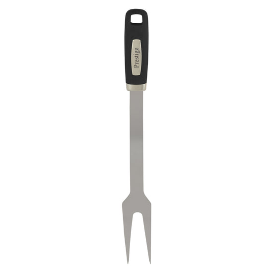 Prestige BBQ Fork with Soft Grip Handle 38 cm | Silver - PR42103