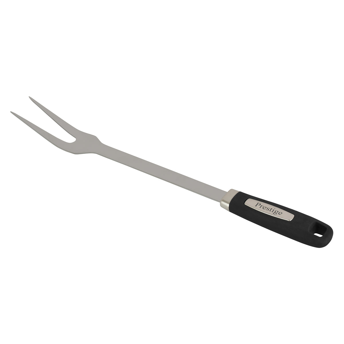 Prestige BBQ Fork with Soft Grip Handle 38 cm | Silver - PR42103