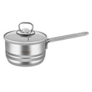 Prestige Infinity Stainless Steel Sauce Pan 1 Litre 14 CM | Non- Stick| Transparent Cover Lid | Induction Compatible- Silver
