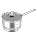 Prestige Infinity Stainless Steel Sauce Pan 2.5 Ltr, 18 cm | Induction Compatible Covered Sauce Pan | PR77373