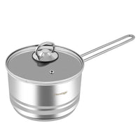Prestige Infinity Stainless Steel Sauce Pan 2.5 Ltr, 18 cm | Induction Compatible Covered Sauce Pan | PR77373
