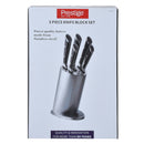 Prestige 5-Piece Knife Block Set | Stainless Steel Kitchen Knives with Storage Block | PR51375