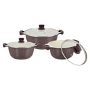 Prestige Cast Aluminum Ceramic Non Stick 6pcs Set - Violet | PR80955