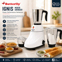 Butterfly Rhino Plus 150-Watt Wet Grinder (Grey)