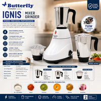 Butterfly Rhino Plus 150-Watt Wet Grinder (Grey)
