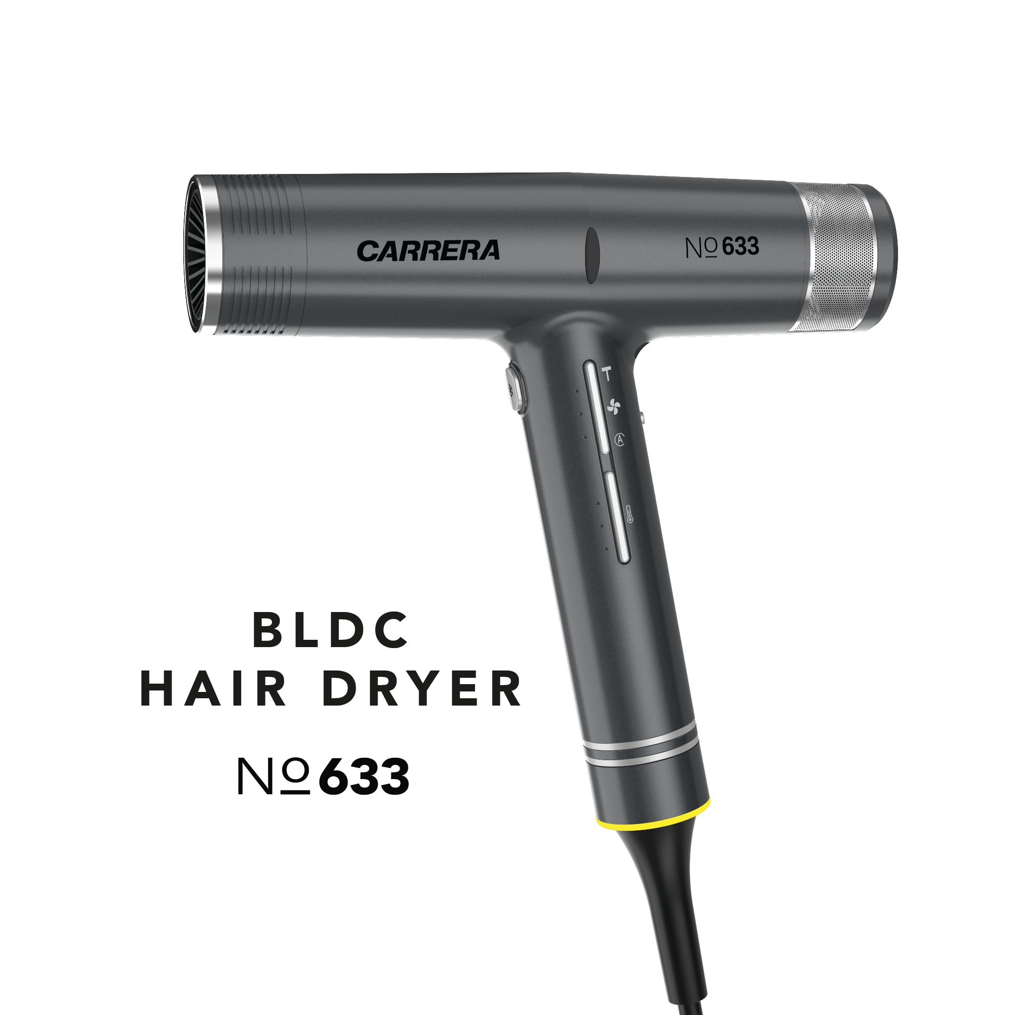 CARRERA BLDC Hair Dryer No 633-110,000 RPM Brushless Motor, 2000W Power Boost, Magnetic Styling Nozzle & Diffuser, Auto-Clean Function, Lightweight Design