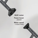 CARRERA BLDC Hair Dryer No 633-110,000 RPM Brushless Motor, 2000W Power Boost, Magnetic Styling Nozzle & Diffuser, Auto-Clean Function, Lightweight Design