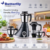 Butterfly Matchless Mixer Grinder - 750 W - 4 Jars