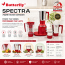 Butterfly Spectra Mixer Grinder - 750 W - 4 Jars