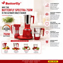 Butterfly Spectra Mixer Grinder - 750 W - 4 Jars