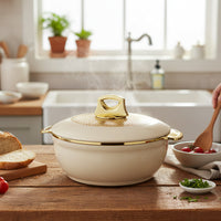 Asian Globus Casserole Dlx Set 3(Super)(1600+2500+3500) | Super PU Insulation Hot Pot with Stainless Steel Inner Casing | Serving Dishes with Lids | Hot Food Storage Container & Warmers