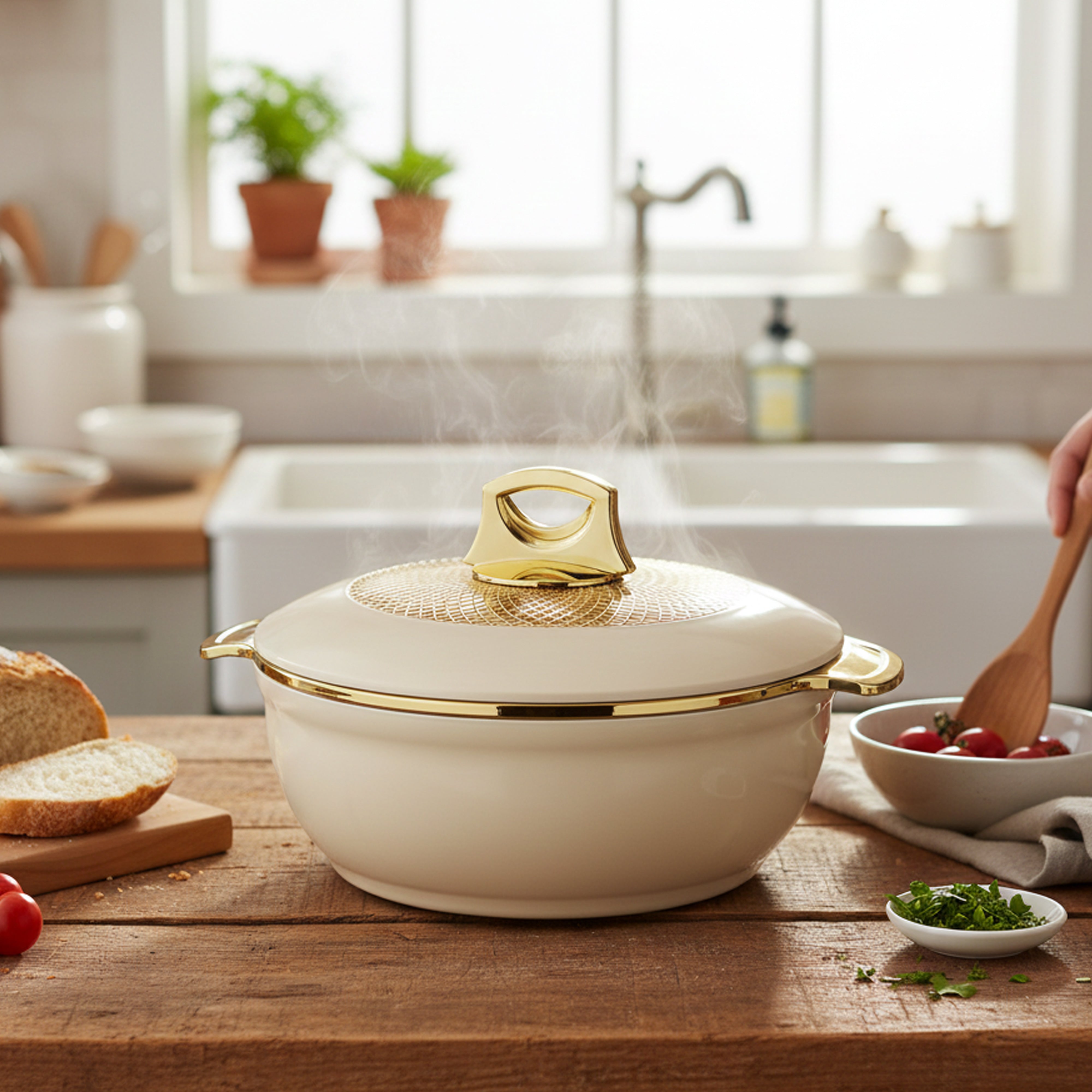 Asian Globus Casserole Dlx Set 3(Super)(1600+2500+3500) | Super PU Insulation Hot Pot with Stainless Steel Inner Casing | Serving Dishes with Lids | Hot Food Storage Container & Warmers