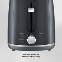 CARRERA Toaster CRR563 – 2-Slice Toaster with 7 Browning Settings, Wide Slots, Reheat & Defrost Function, and Automatic Shut-Off