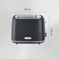 CARRERA Toaster CRR563 – 2-Slice Toaster with 7 Browning Settings, Wide Slots, Reheat & Defrost Function, and Automatic Shut-Off