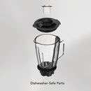CARRERA Digital Blender № 654 – 1300W High-Speed Blender with 10 Variable Speeds, LED Display & 1.5L Glass Jar