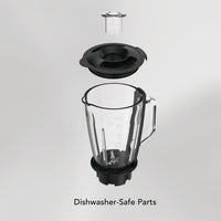 CARRERA Digital Blender № 654 – 1300W High-Speed Blender with 10 Variable Speeds, LED Display & 1.5L Glass Jar