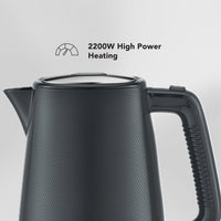 CARRERA Kettle CRR 549 – 2200W Electric Kettle with 1.7L Capacity, STRIX Controller, Boil-Dry Protection & 360° Swivel Base