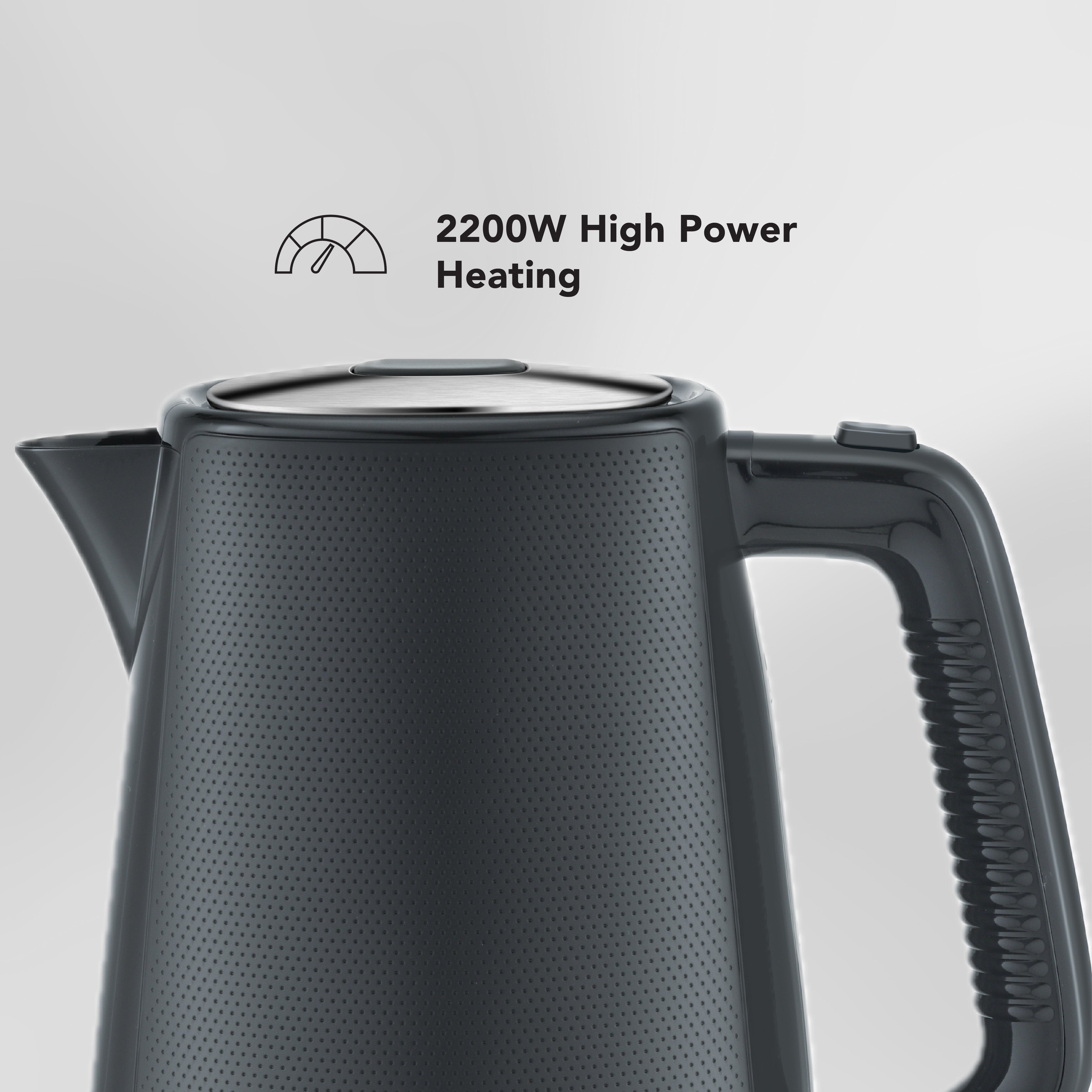 CARRERA Kettle CRR 549 – 2200W Electric Kettle with 1.7L Capacity, STRIX Controller, Boil-Dry Protection & 360° Swivel Base