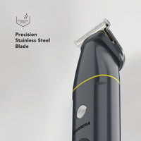 CARRERA CRR625 All-in-1 Trimmer for Men | Cordless Beard, Hair & Body Grooming Kit, Stainless Steel Blades, IPX6 Waterproof, USB Rechargeable, LED Display, 5-Min Boost, Multi Attachments, Gift for Men