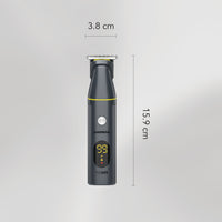 CARRERA CRR625 All-in-1 Trimmer for Men | Cordless Beard, Hair & Body Grooming Kit, Stainless Steel Blades, IPX6 Waterproof, USB Rechargeable, LED Display, 5-Min Boost, Multi Attachments, Gift for Men
