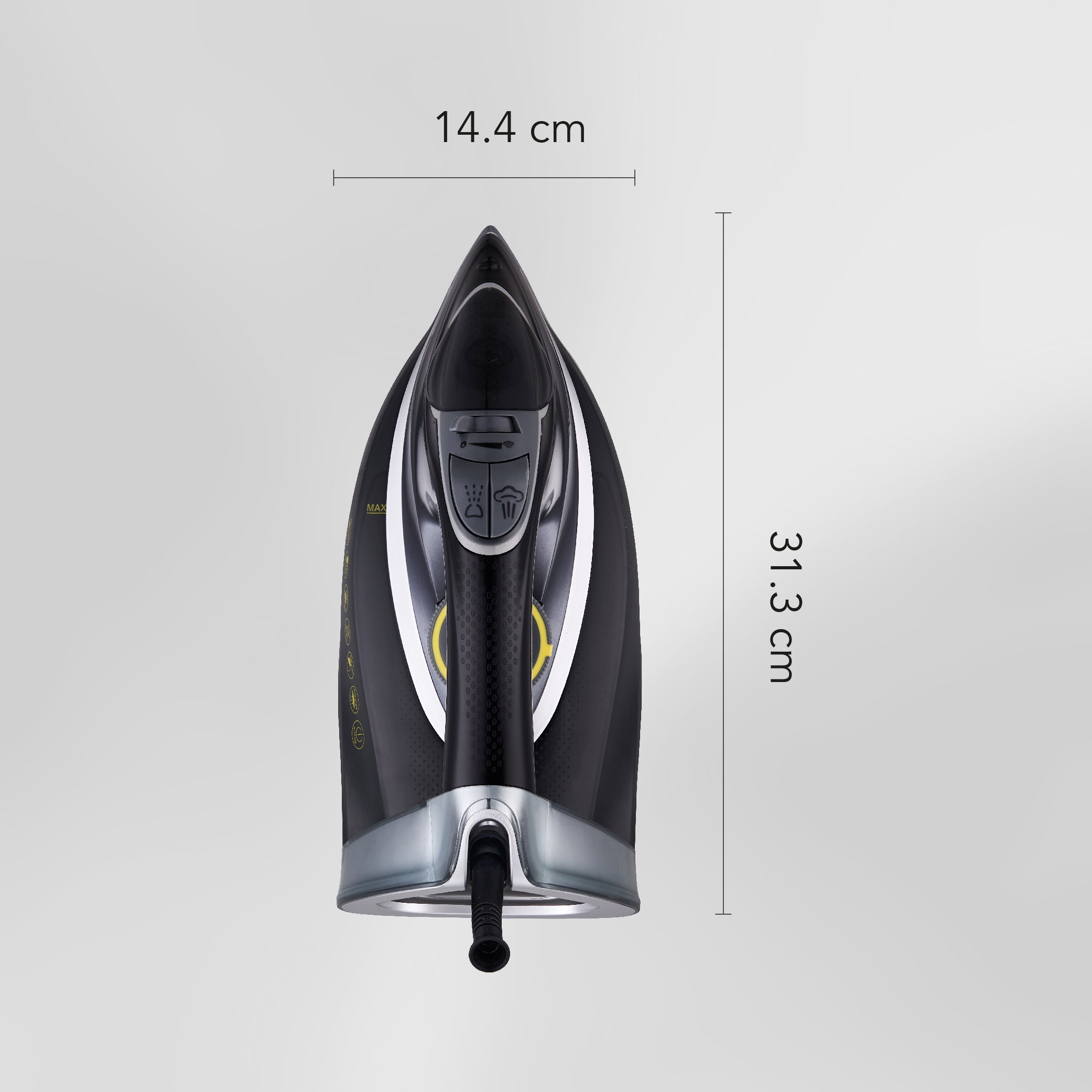CARRERA CRR210 Steam Iron – 2800W Steam Iron with Ceramic-Coated Soleplate, Adjustable Temperature, Anti-Drip System, Auto Shut-Off, 320ml Tank, Centralized Burst & Super Steam Function