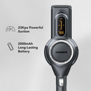 CARRERA Cordless Stick Vacuum Cleaner CRR321 – 400W Cordless Vacuum with BLDC Motor, 23Kpa Suction Power, Multi-Cyclone Filtration & LED Display