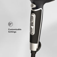 CARRERA AC Hair Dryer № 631, 2400 Watts Profesional, Ultra slim styling nozzle, Diffuser, Hot and Cold Air, 2 Speed 3 Temperature Settings with Cool Shot For both Men and Women