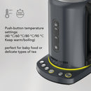 CARRERA Electric Kettle № 550 – 2000-2400W Stainless Steel Kettle with Adjustable Temperature, Keep Warm Function & LED Display