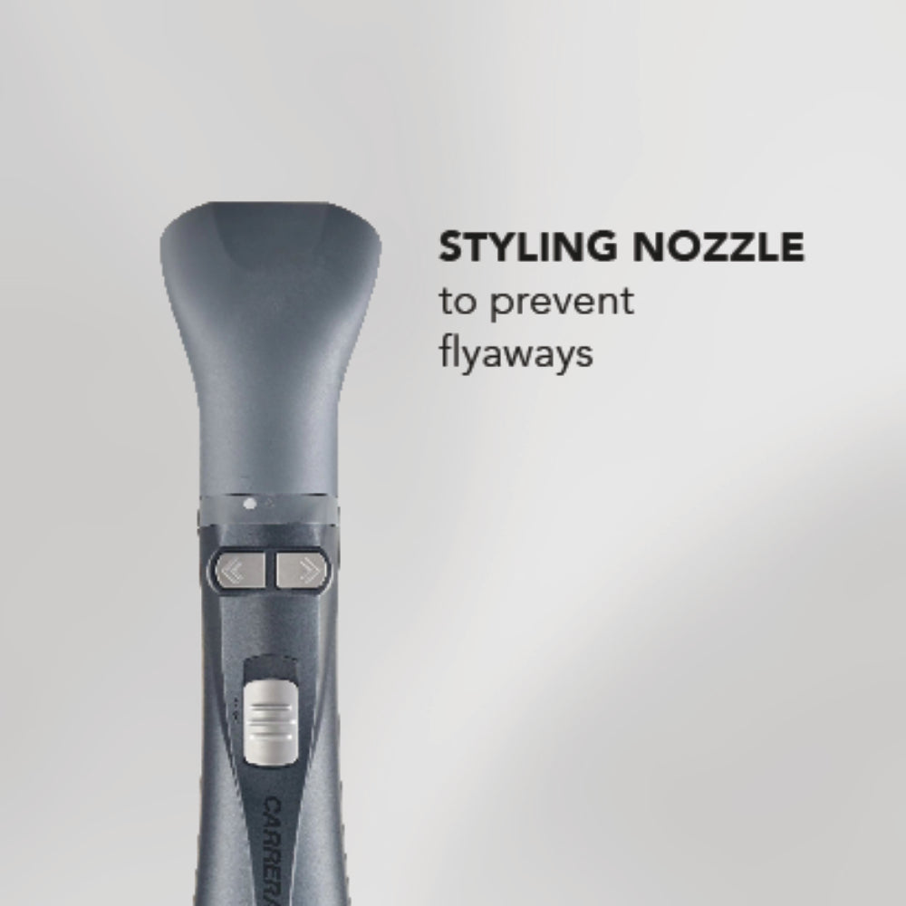 CARRERA OMNI Styler 1200W Hot Air Brush – One Step Hair Dryer & Volumizer with Rotating Ceramic Brush, 6 Attachments, Frizz Control, 3 Heat Settings, Cool Shot, Blow Dry & Style, CRR528, 2 Yr Warranty