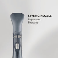 CARRERA OMNI Styler 1200W Hot Air Brush – One Step Hair Dryer & Volumizer with Rotating Ceramic Brush, 6 Attachments, Frizz Control, 3 Heat Settings, Cool Shot, Blow Dry & Style, CRR528, 2 Yr Warranty