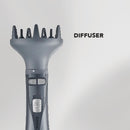 CARRERA OMNI Styler 1200W Hot Air Brush – One Step Hair Dryer & Volumizer with Rotating Ceramic Brush, 6 Attachments, Frizz Control, 3 Heat Settings, Cool Shot, Blow Dry & Style, CRR528, 2 Yr Warranty